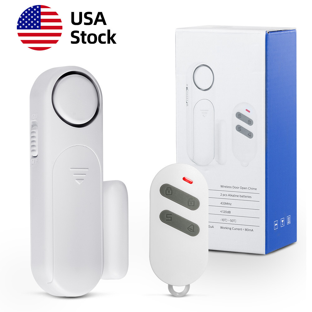 Home Security 120dB Wireless Window Door Alarm Sensor Remote Control Entry Chime