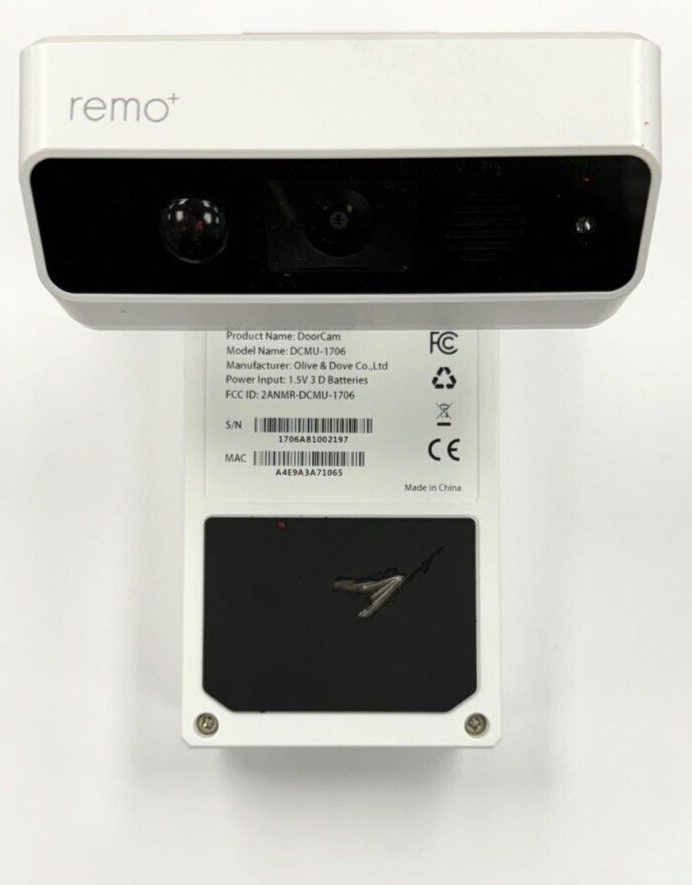 RemoBell DoorCam Wireless Night Vision 2-Way Audio Surveillance HD Wi-Fi Camera