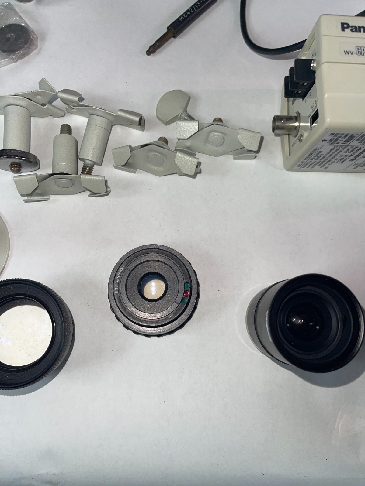 Large Lot CCTV Camera Lenses Panasonic Fujinon Parts UNTESTED AS-IS