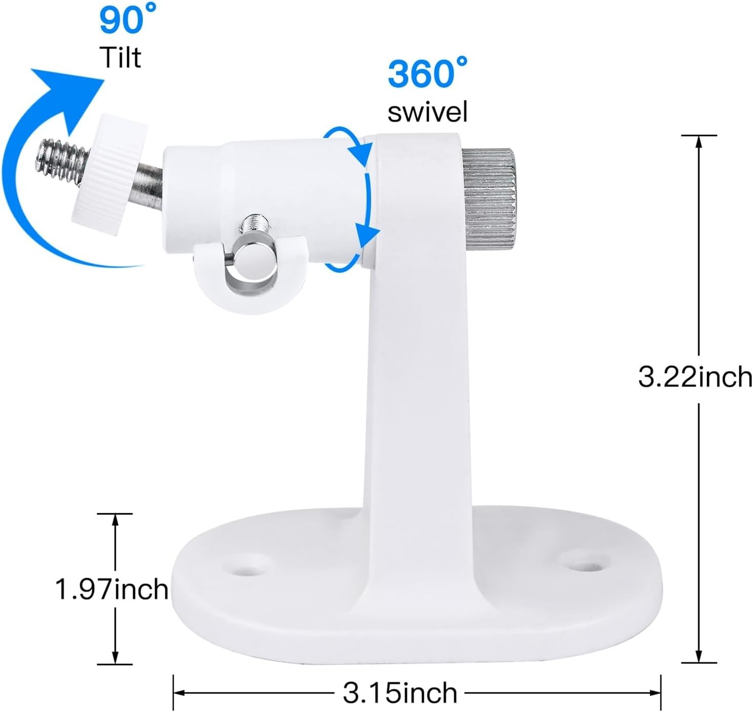 Adhesive Security Camera Mount for eufy Indoor Cam E30/C210/C220/E220, White