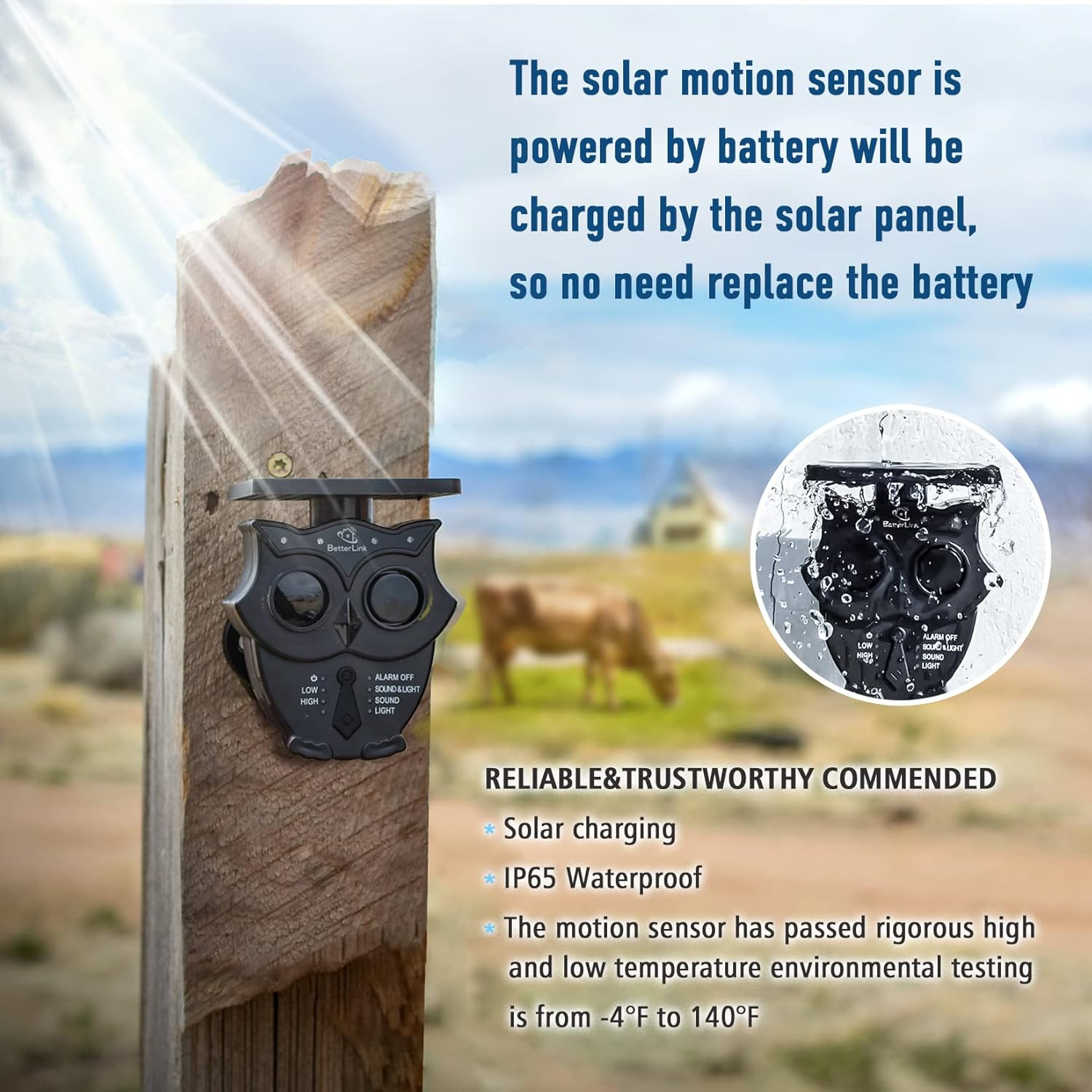 1/2 Mile Long Range Solar Wireless Driveway Alarm System IP65 Weatherproof Outdo