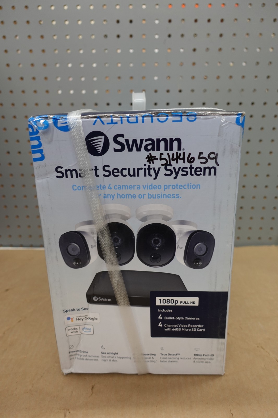 Swann Smart Security System Full HD 1080p 4 Channel Video Recorder Cameras
