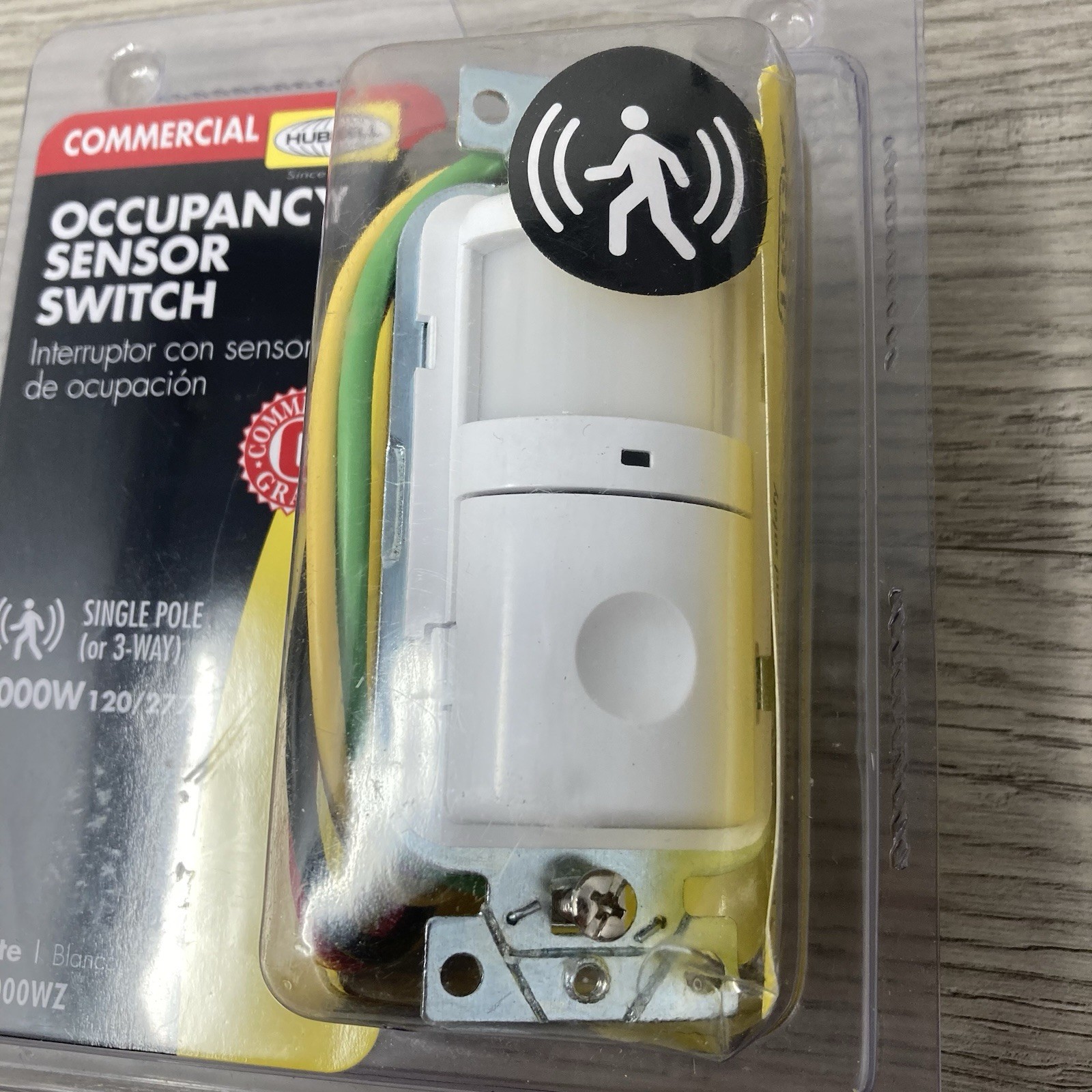 Hubbell WS2000WZ Occupancy Sensor Switch Single Pole (or 3-Way) White NEW SEALED