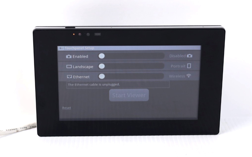 Elan TP7 7” Touch Panel In Wall Touch Panel (Black) MINT w814