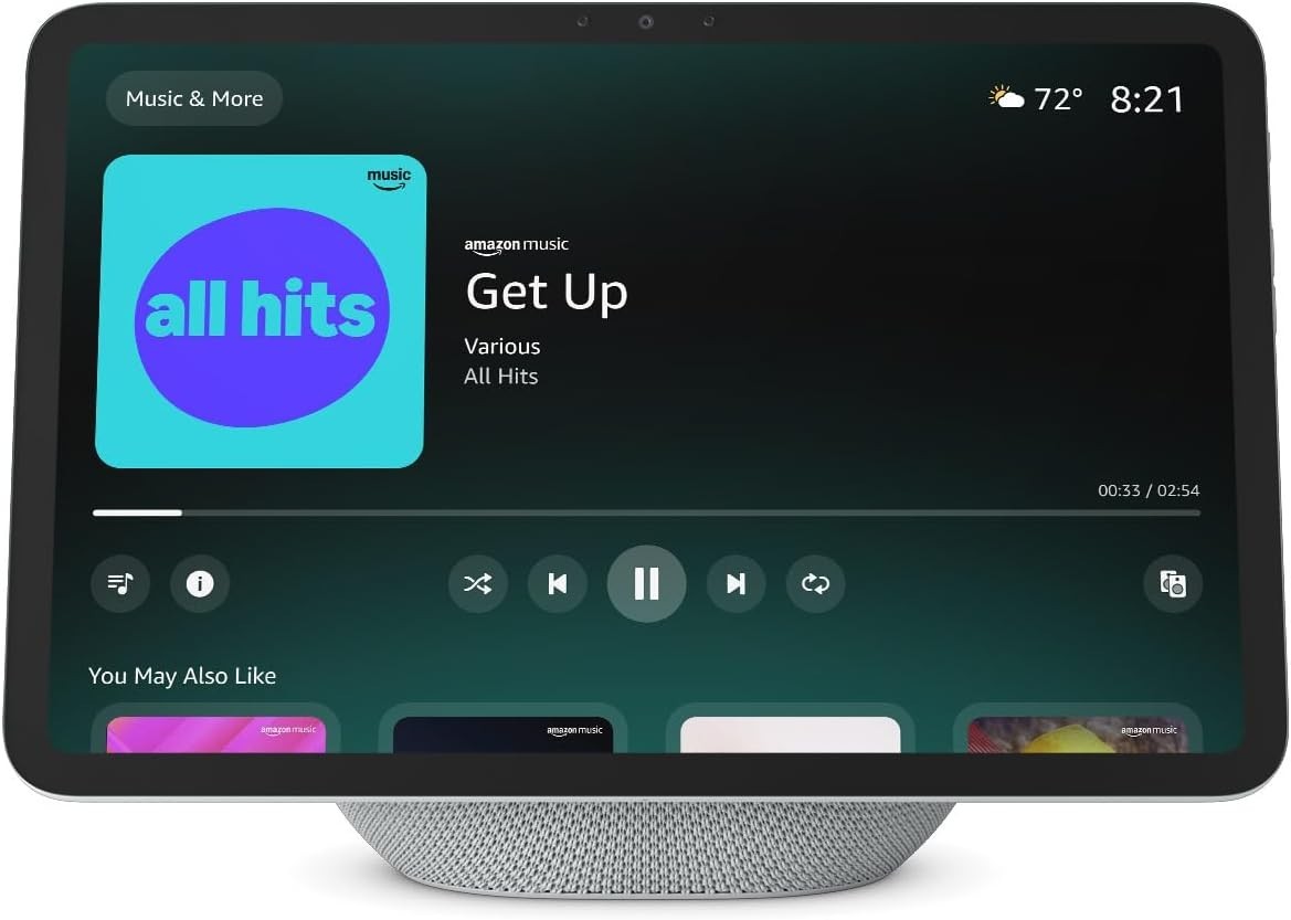 Amazon Echo Show 11 (newest model), Vibrant Full-HD 11″, Glacier White