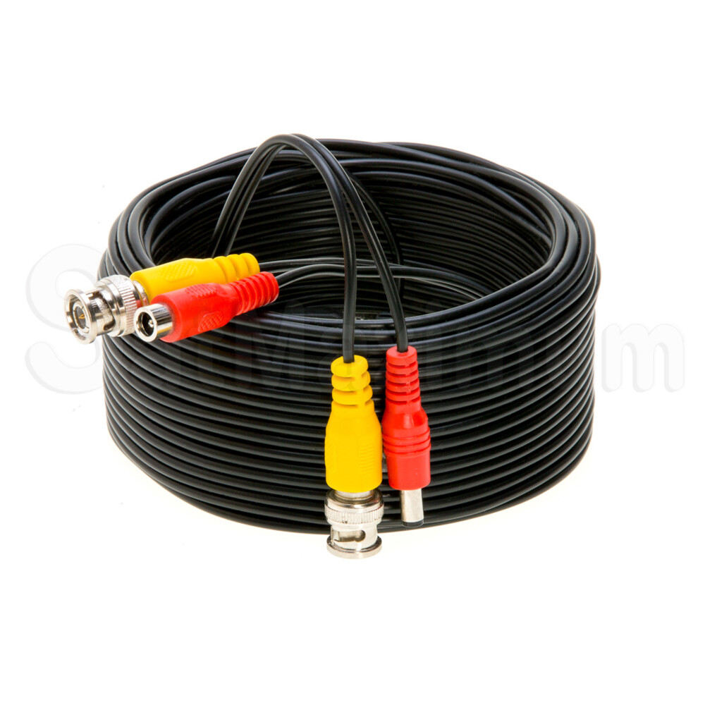 4 x Security Camera Video Cable 100FT BLACK BNC RCA Wire DVR CCTV Surveillance