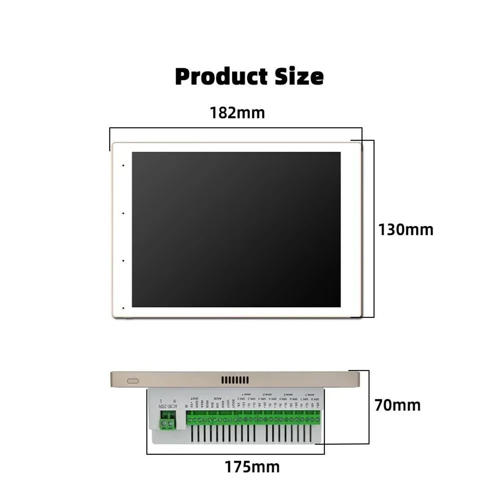 8in Smart Home Control Panel Voice Touch Screen Intercom Control System Playba1Y