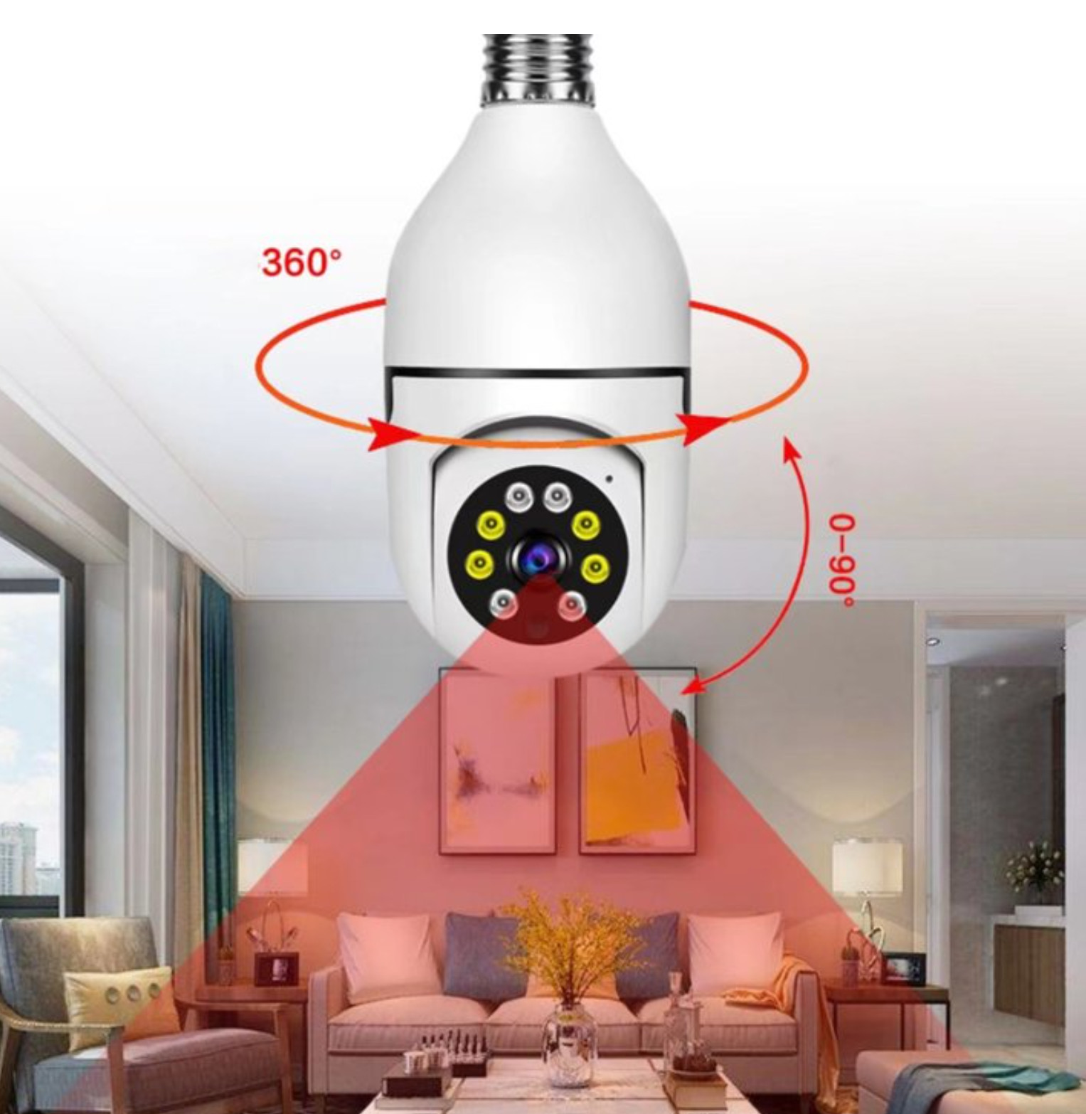 Wifi Light-Socket Smart Camera 2MPYH-8811I (new)