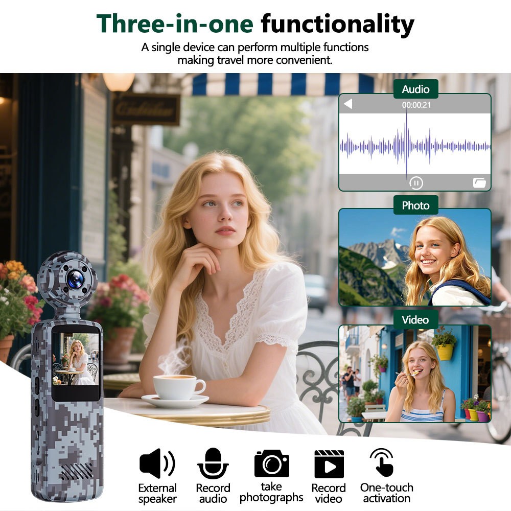 WIFI Body Camera HD 1080P Police Camcorder Night Vision for Outdoor