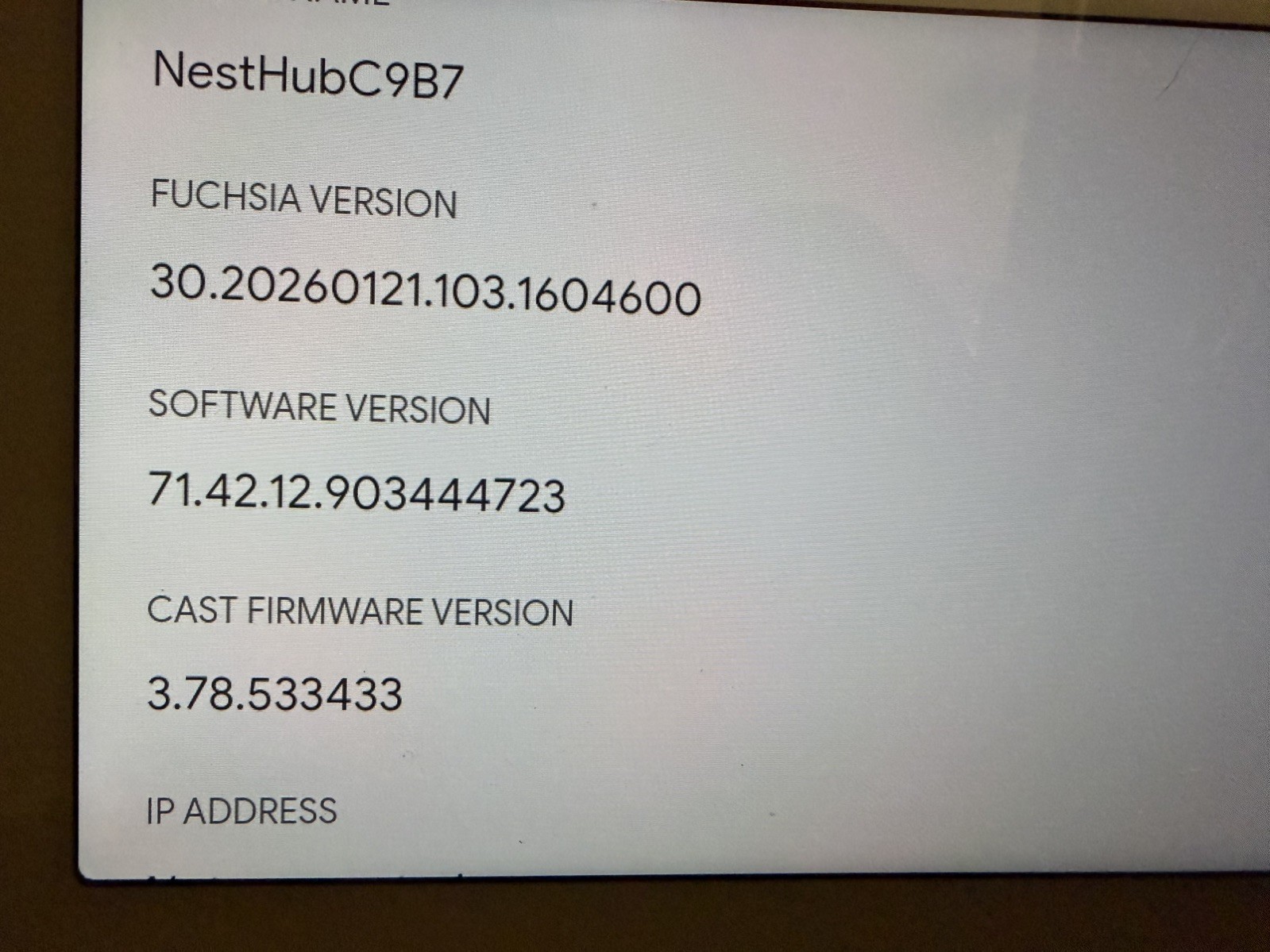Google Nest Hub 1st Gen 7in LED Smart Display Chalk Bluetooth Voice Control