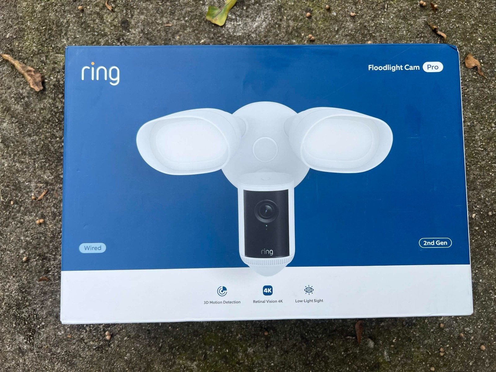 Ring Floodlight Cam Pro (Wired, 2nd Gen) Retinal 4K NEW