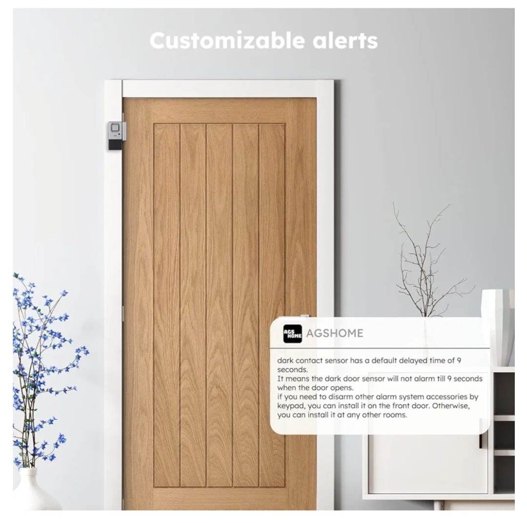 5pack Wireless Wifi Door Window Alarm with APP Alerts with Alarm Sensor for Home