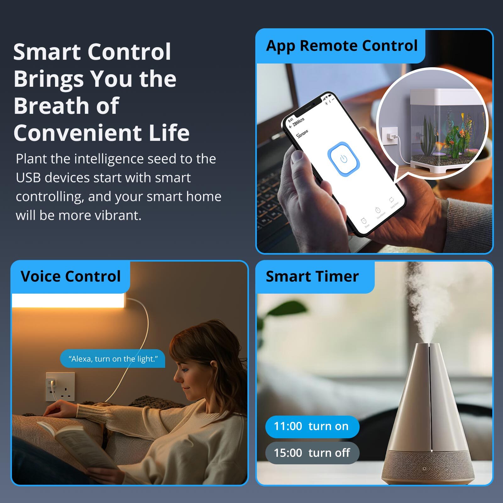 SONOFF Micro USB Adaptor,ZigBee 3.0 Smart Switch, USB 2.0 High-Speed USB Adaptor