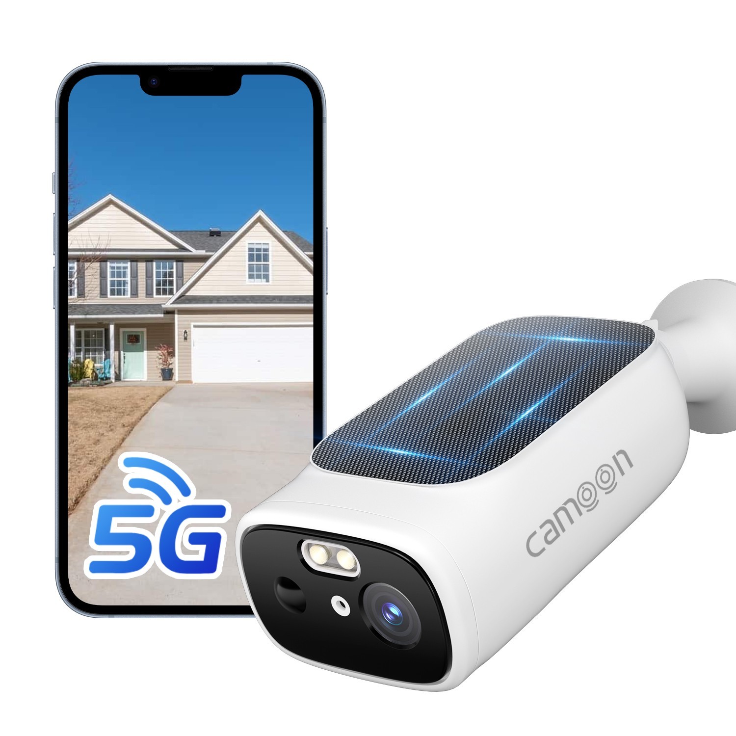 Solar Camera Security Outdoor – 100% Wire-Free Security Cameras Wireless Outdoor