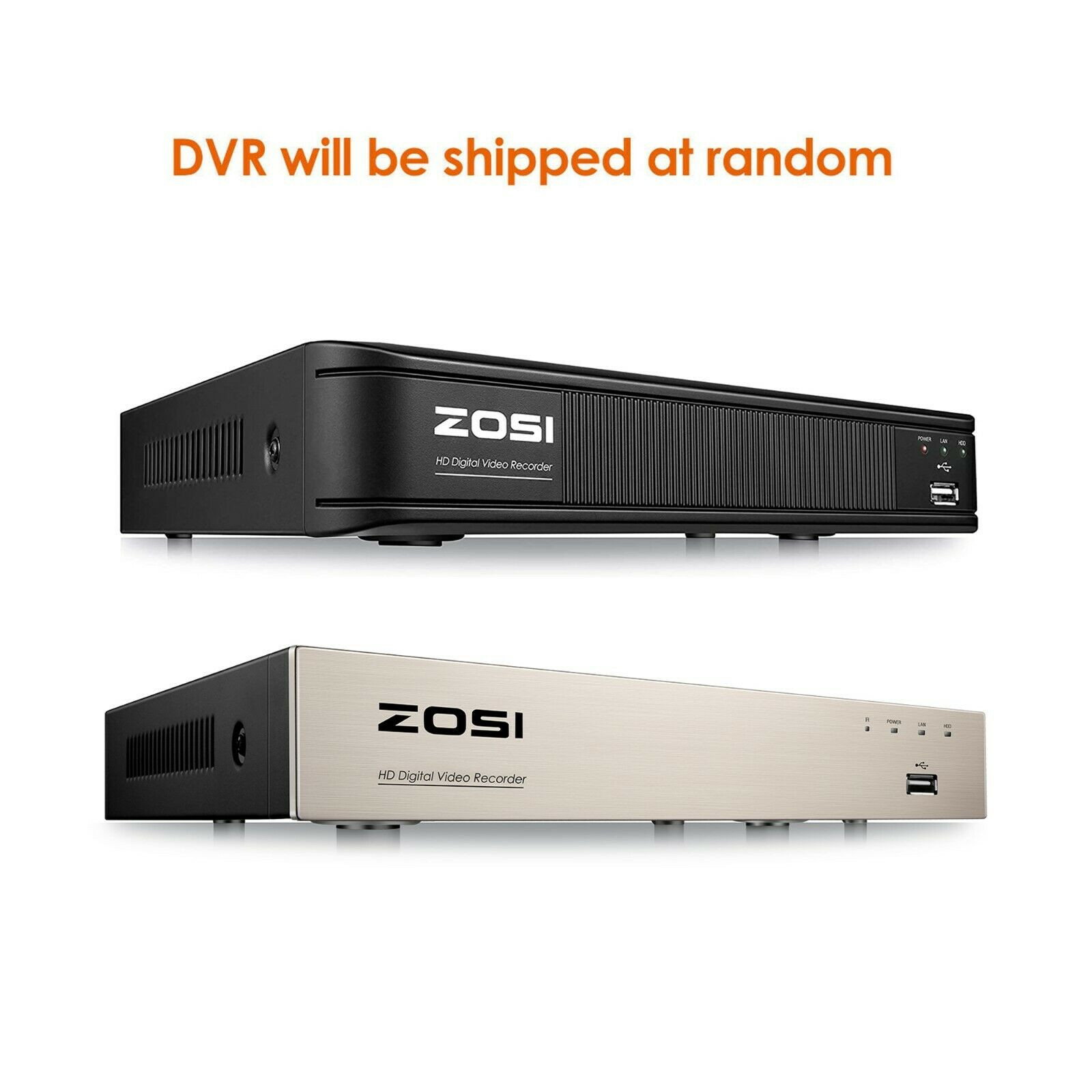 ZOSI 8CH DVR 1080p Dome Security Camera System CCTV Outdoor IR Night Vision