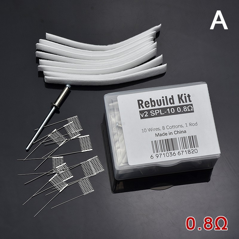 1Set Rebuild Kit V2 Spl-10 0.6/0.8ohm Spl-10 1.0/1.2ohm Replacement Accessories