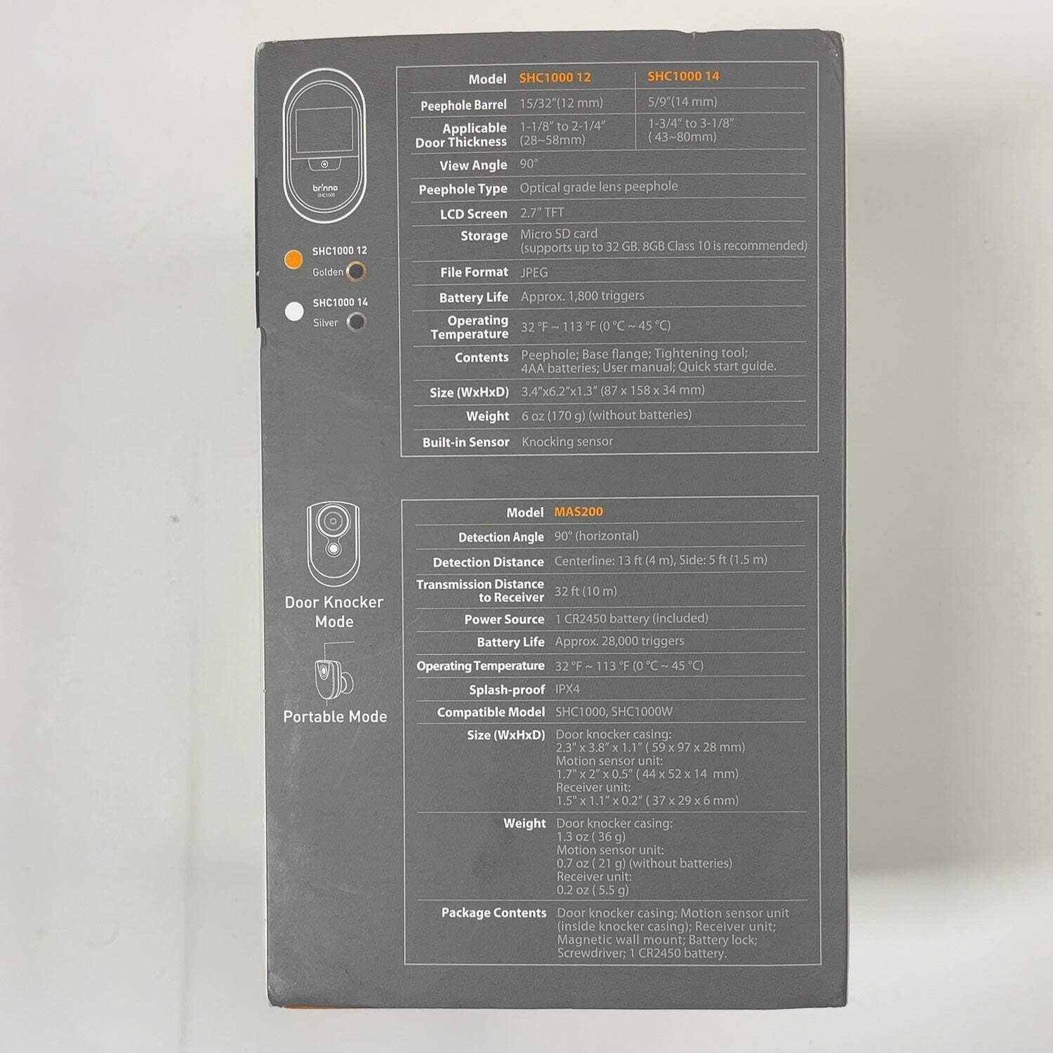 New Brinno Peephole camera Visitor Log Camera SCH1000