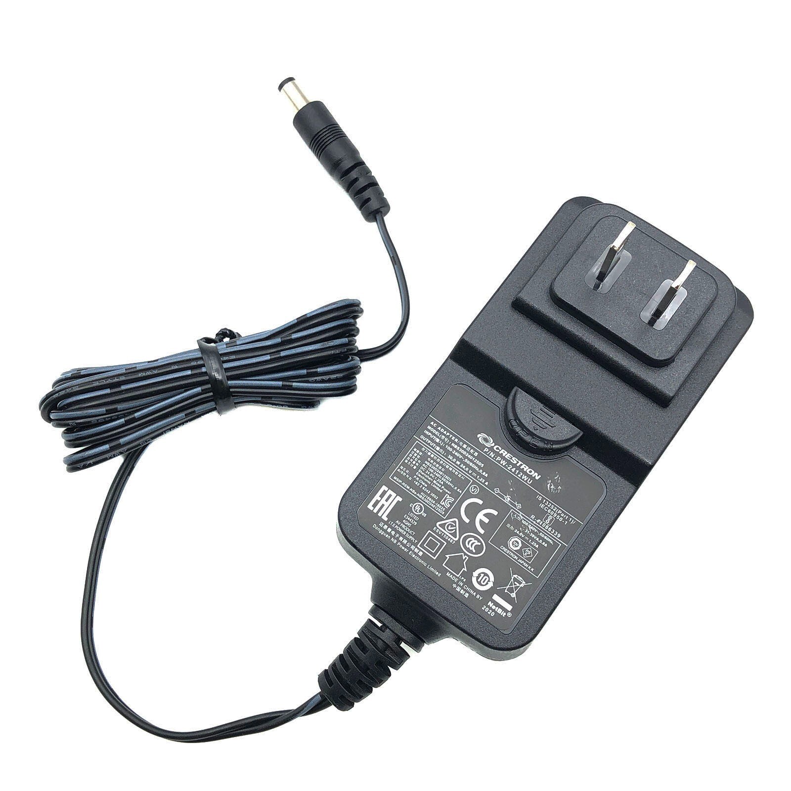 Original Crestron AC Adapter NBS30D240125D5 30W PW-2412WU 24V 1.25A Charger