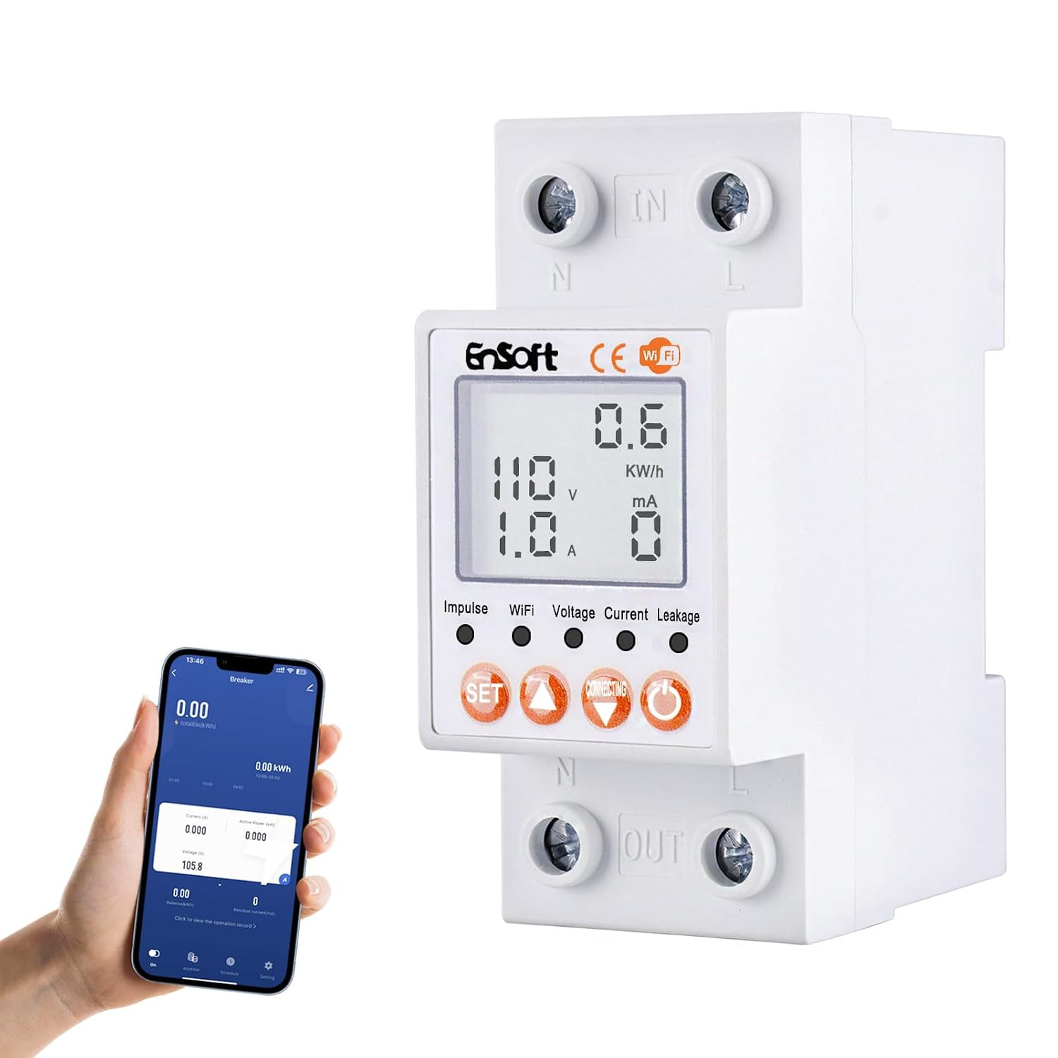 Multi-Functional Smart Wifi Circuit Breaker, Remote Tuya APP Control Circuit Bre