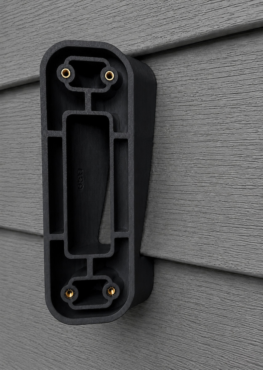 Ecobee Smart Doorbell Mount for 4″ – 5″ Hardie Board Clapboard (0º to 90º)