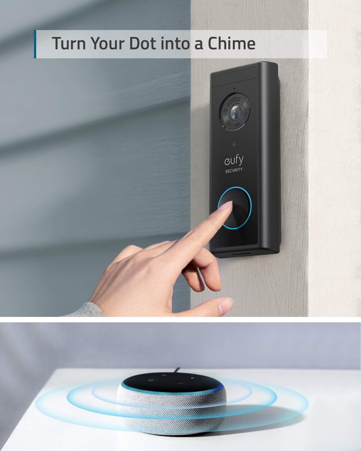 Video Doorbell 2K Battery 180-Day Built-in Storage No Fees