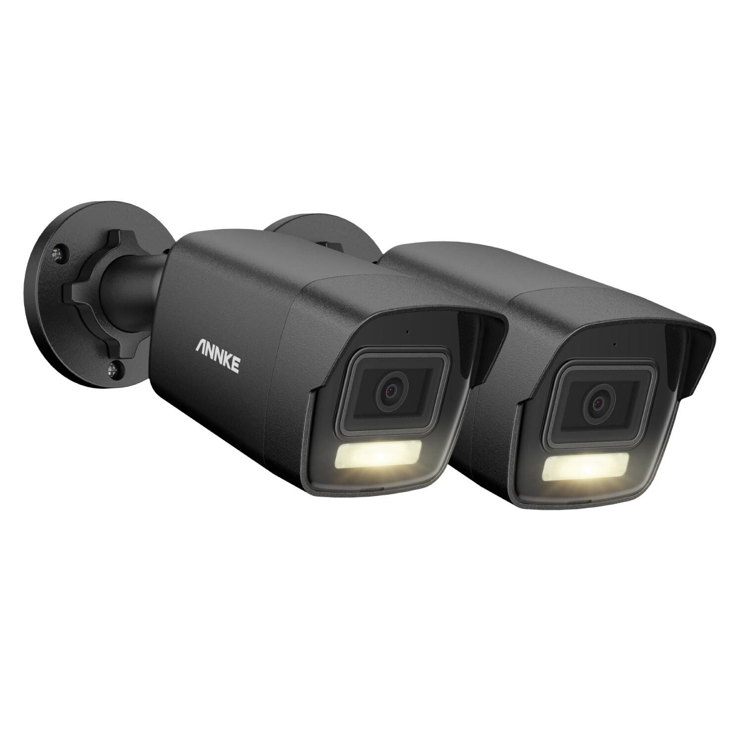 ANNKE 2PCS 3K 5MP Color PoE Security IP Camera AC500 Outdoor Audio Recording
