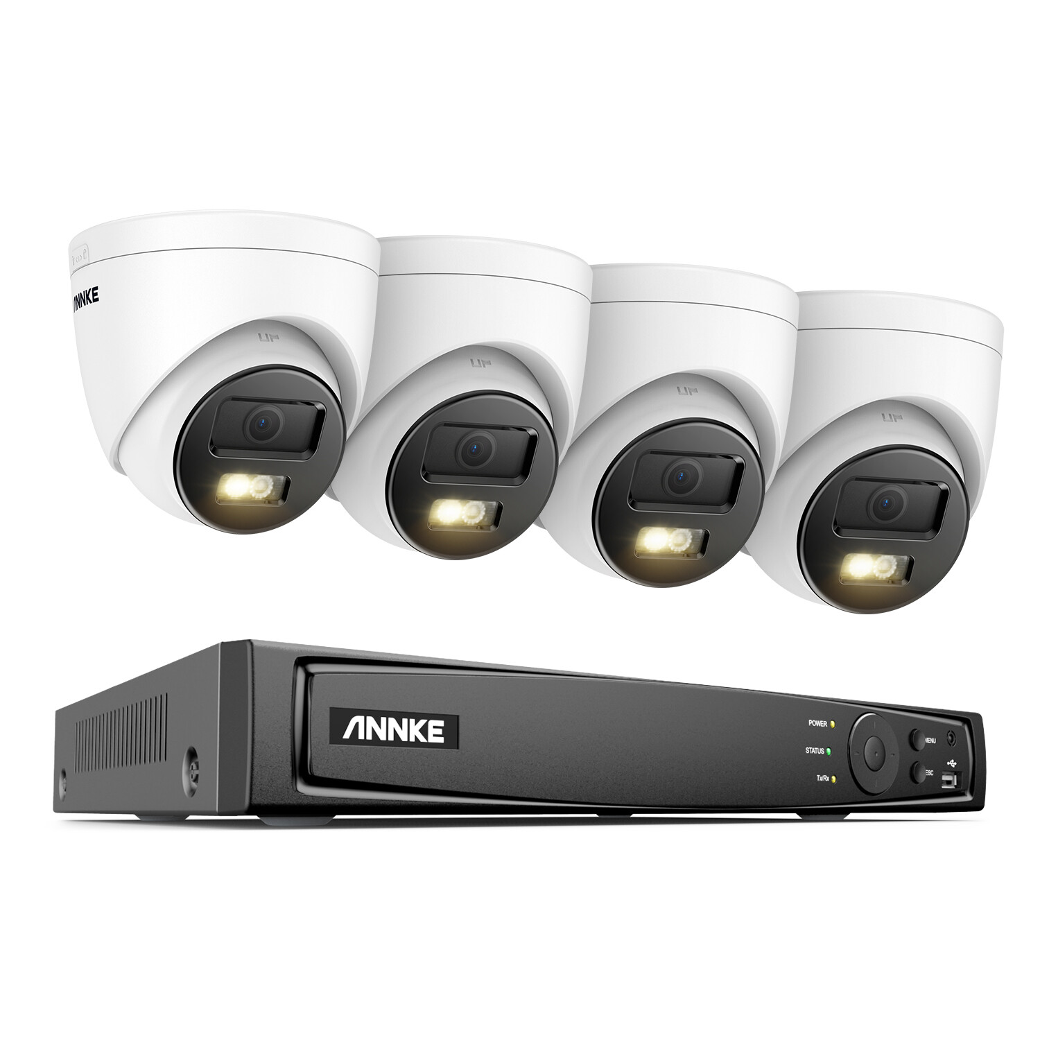 ANNKE 12MP 16CH NVR 5MP POE AI Color Night Vision Security Camera System Outdoor