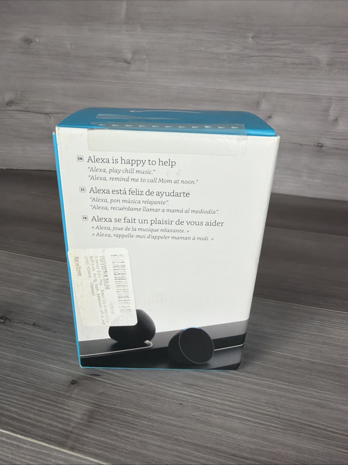 NIB Amazon Echo Pop 1st Gen Alexa Smart Speaker – Black/Charcoal SEALED