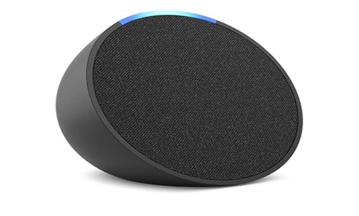 Amazon Echo Pop Smart Speaker – Charcoal Alexa Fit in Any Room