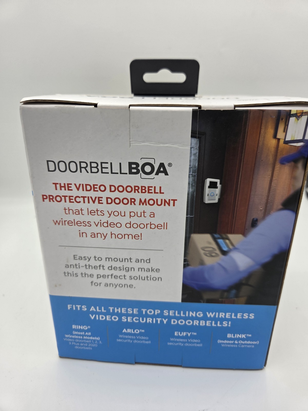 Anti-Theft Ring/Camera Video Doorbell Mount, Door Bracket No Drilling