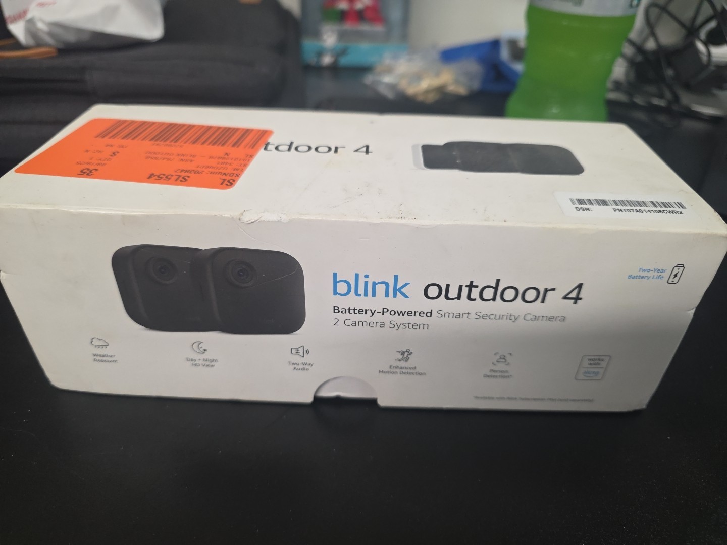 2023 Blink Outdoor 4 (4th Gen) 2 Camera – Black (B0B1N6B8QT)