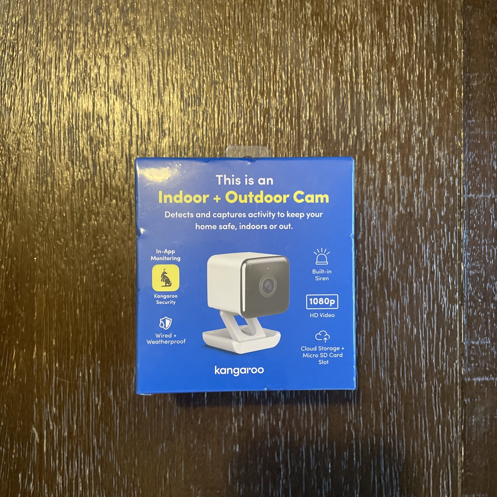 Kangaroo Indoor + Outdoor Cam Wired Security Camera (NEW SEALED)