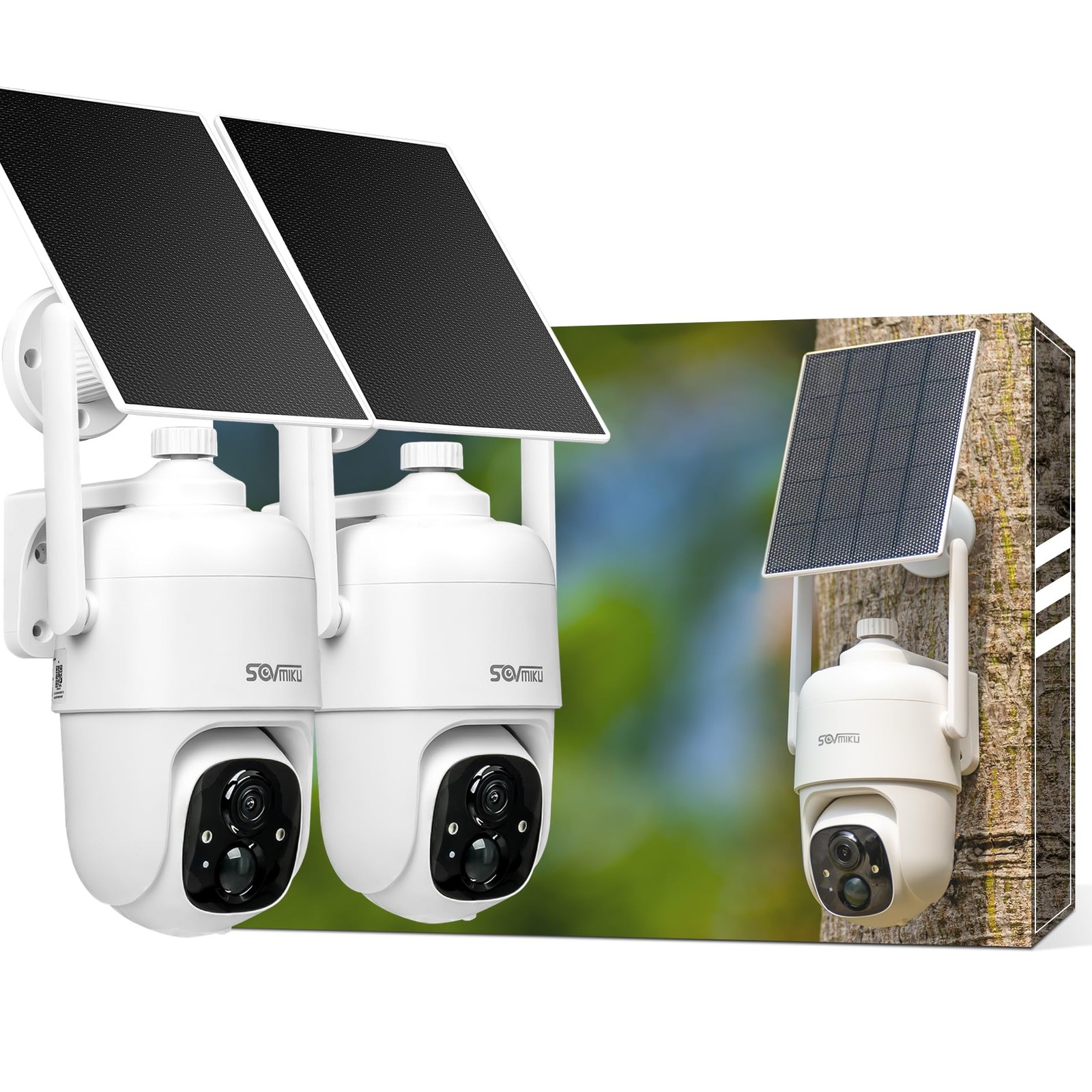 Vicohome 2CQ1 AI 2K Solar Security Camera Wireless Outdoor, Battery Powered,T…