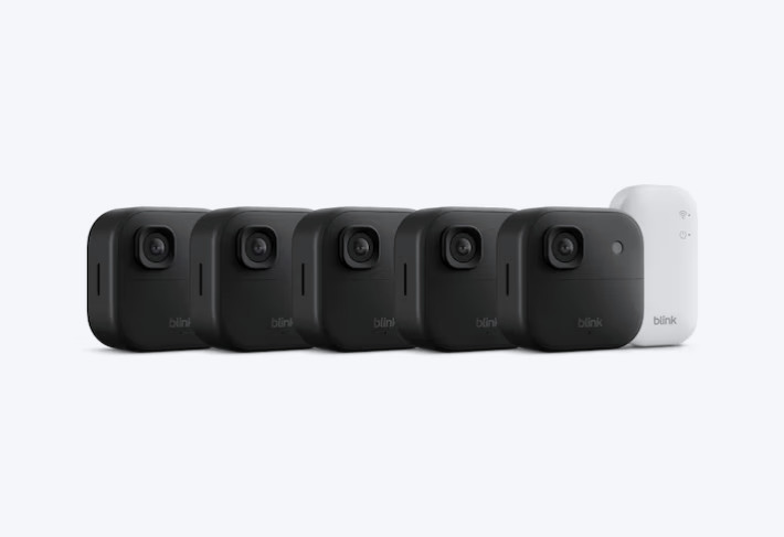 Blink Outdoor 2K+ Wireless Smart Security 5 Camera System with Sync Module Core