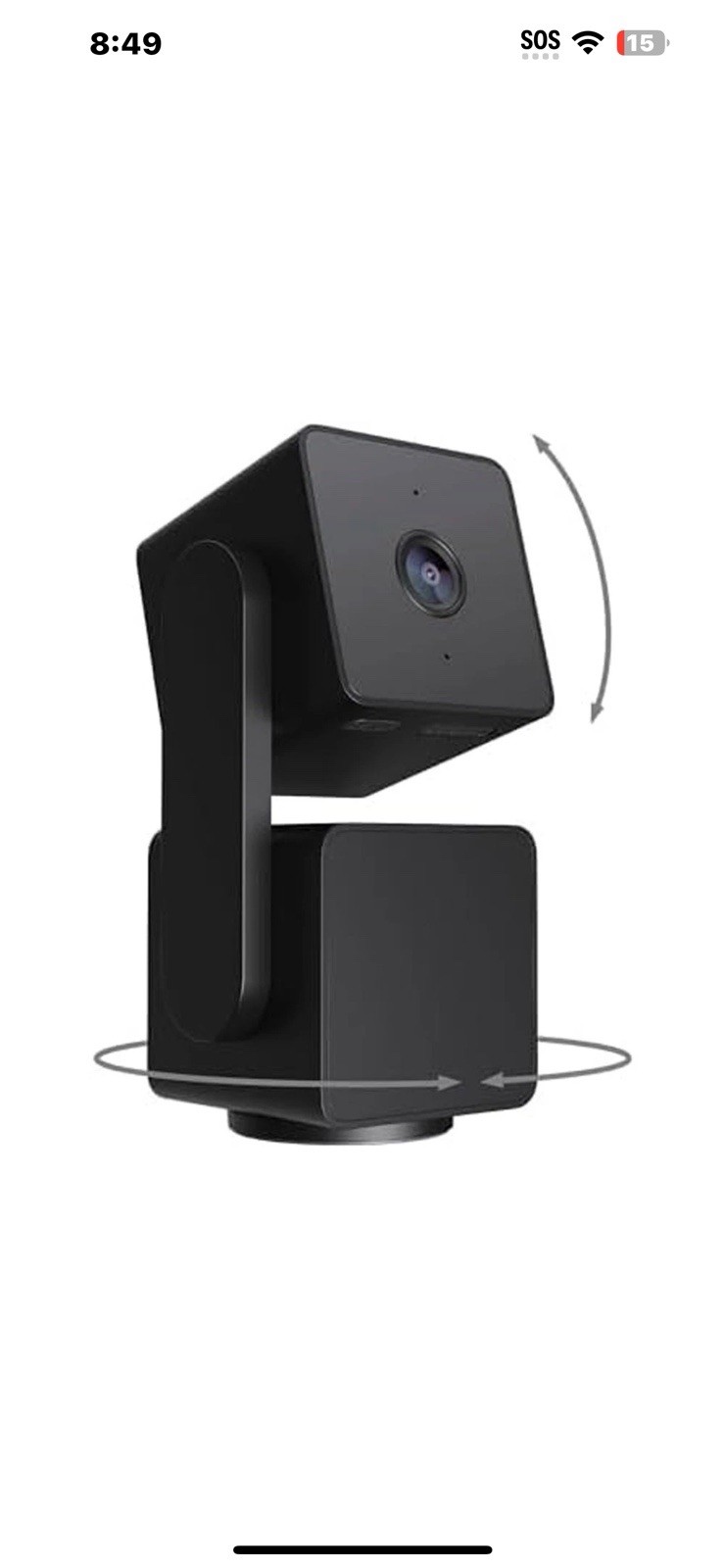 Wyze Cam Pan v3 Indoor/Outdoor IP65 1080P 360° Pan/Tilt/Zoom Wi-Fi Smart Home