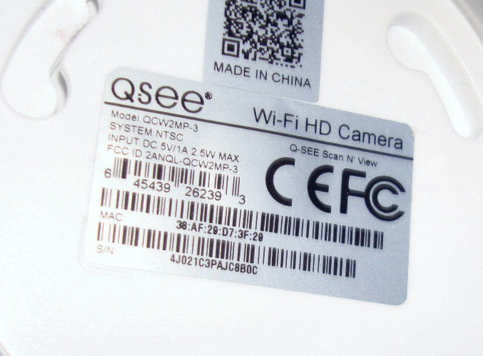 Q See 1080p WiFi Cube Security Camera with Night Vision & Two-Way Talk