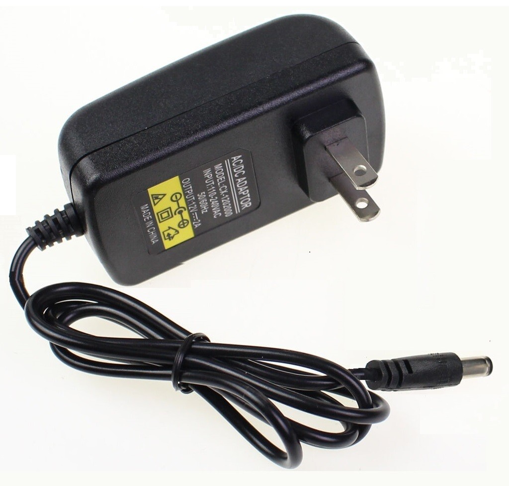 12V 2A AC / DC Power Supply Adapter for 100V-240V 50/60Hz Adapter+1to4 Splitter