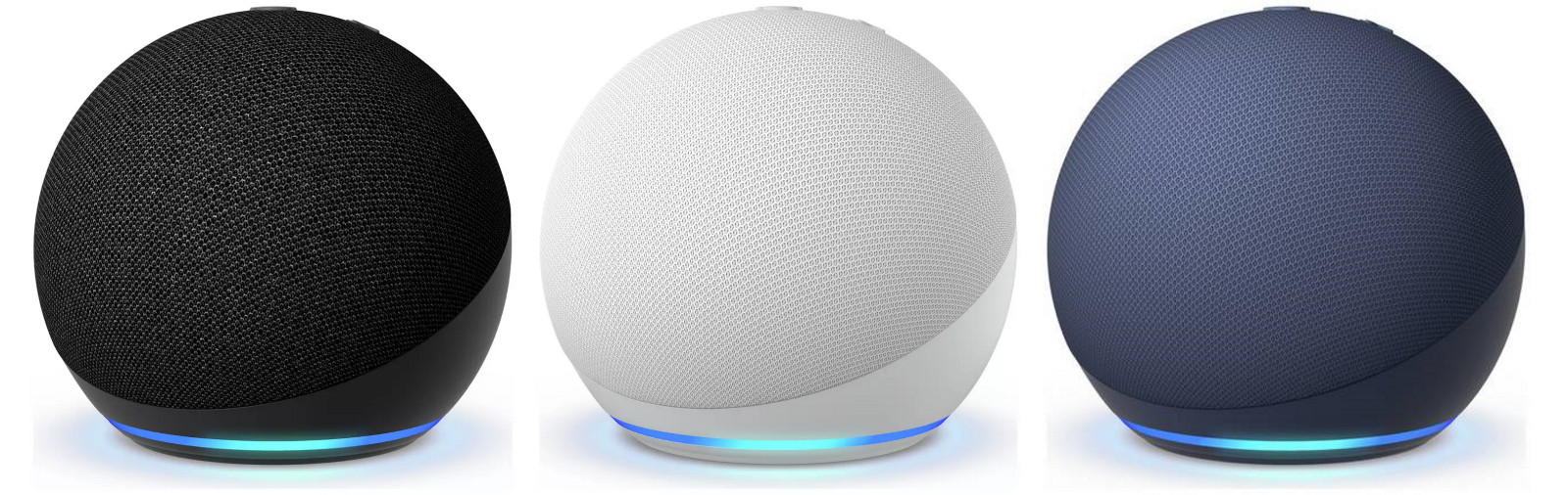 Smart Speaker With Alexa new generation Blue – Charcoal – White
