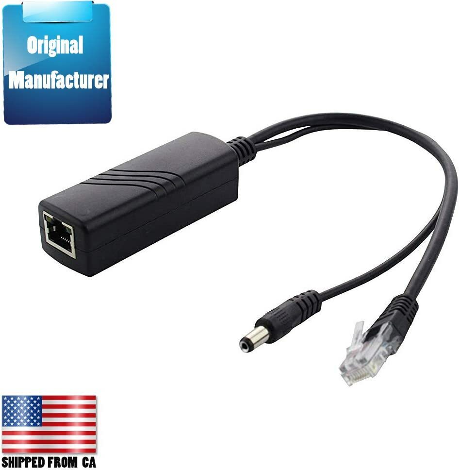 Active PoE Splitter Power Over Ethernet 15.4W DC 5V 2A for IP Camera Video-Phone