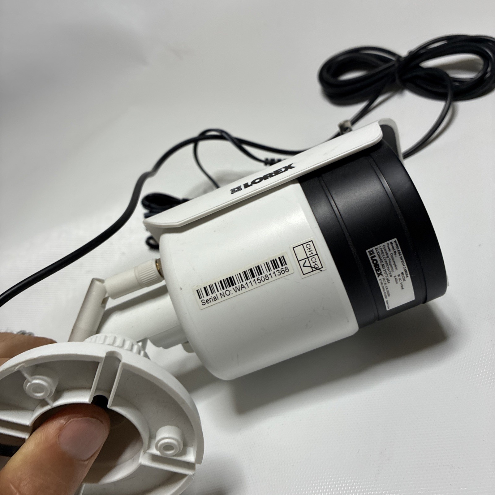 White Lorex MC2232 Wireless Security Indoor Outdoor CAMERA ONLY