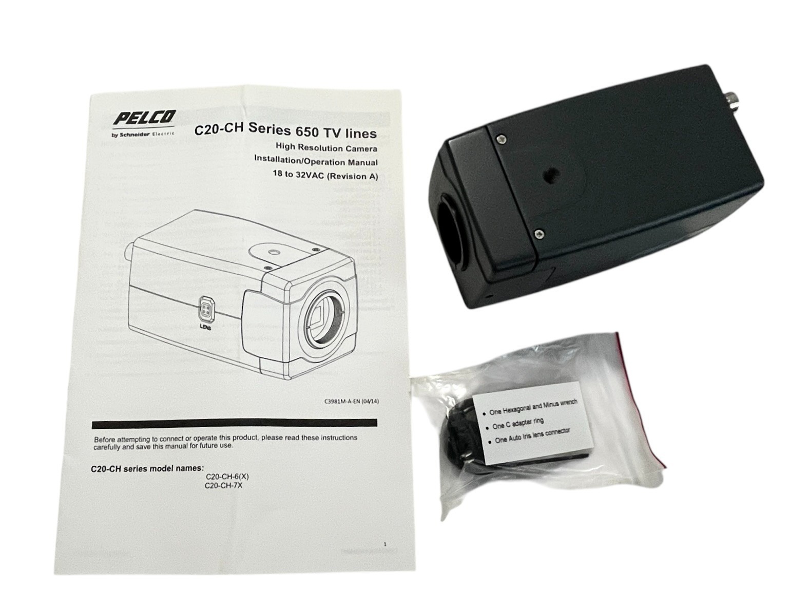 Pelco C20-CH-6 High Resolution Color Entry Level Box Camera Schneider Electric