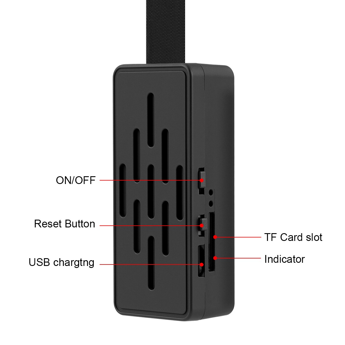 1080P Mini WiFi Camera Hotspot WiFi Connection Motion Alert Audio Flexible Lens