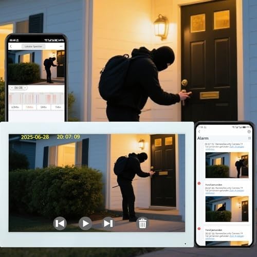Smart Video doorbell intercom System videophone for Home with 10.1 inch Big T…
