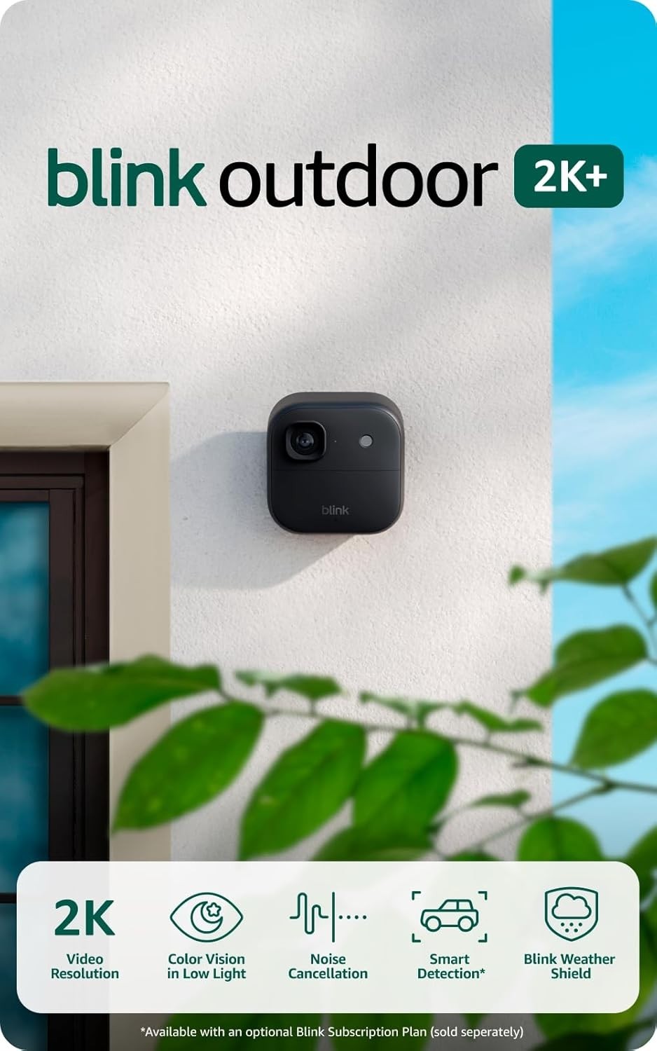 Blink Outdoor 2K+ Newest Model 2 Camera System Sync Module Black New