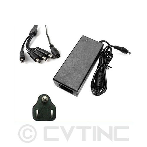DC 12V 3Amp 60W Power Adapter 4-Split Power Cable for CCTV Security Camera