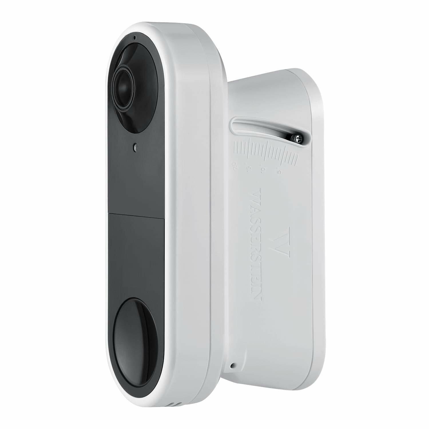 Wasserstein 0-20 Vertical Wedge Wall Mount for Arlo Wired Video Doorbell (White)