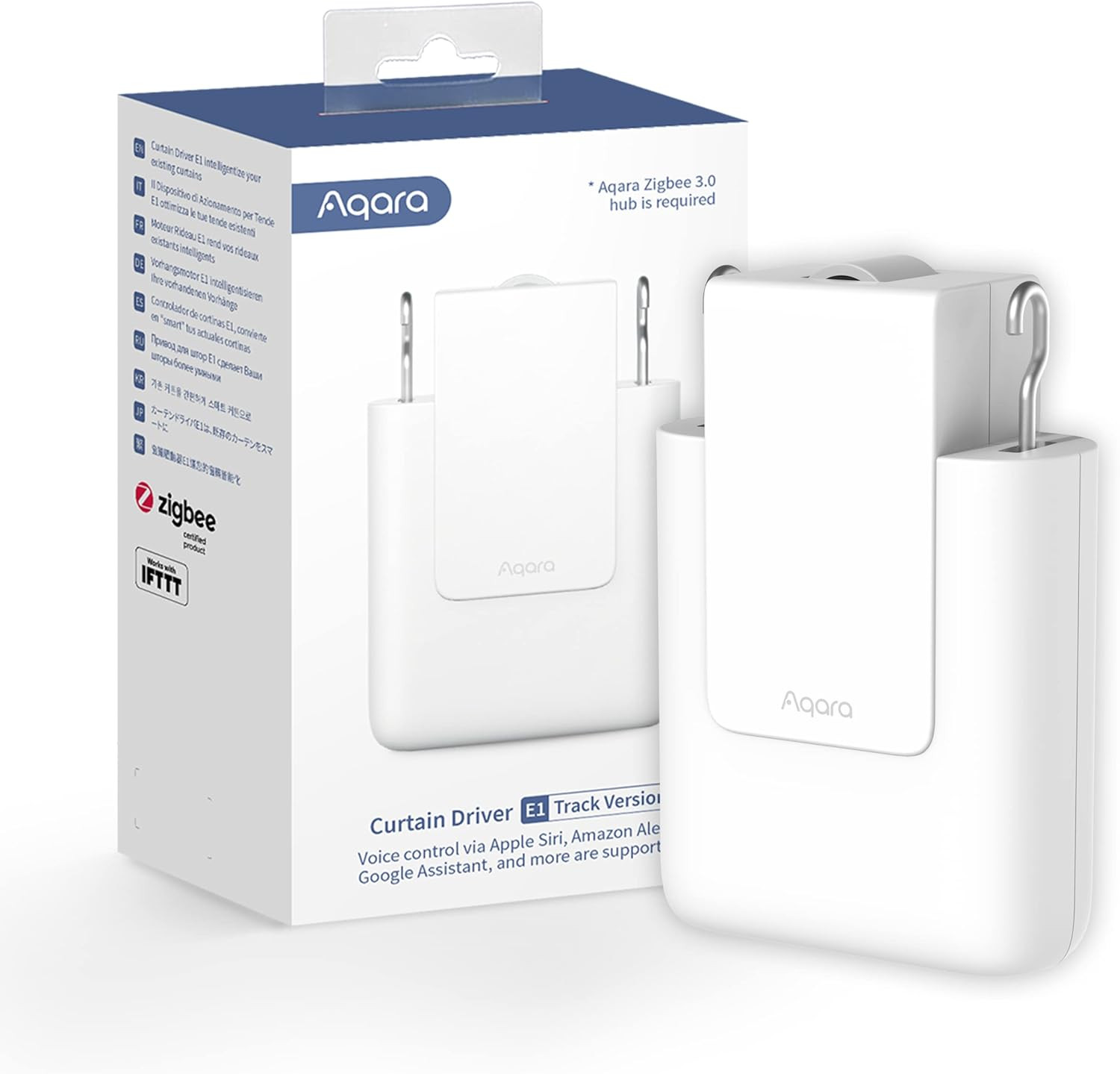 Smart Curtain Motor E1 – Zigbee 3.0, Works with HomeKit, Alexa, Google