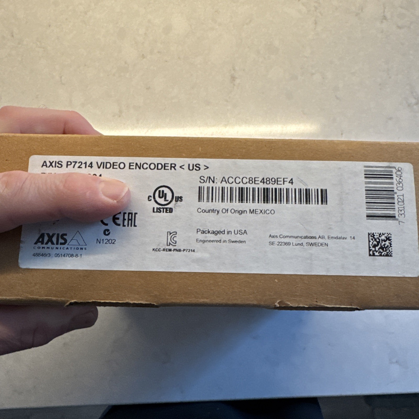AXIS COMMUNICATIONS P7214 VIDEO ENCODER 0417-004