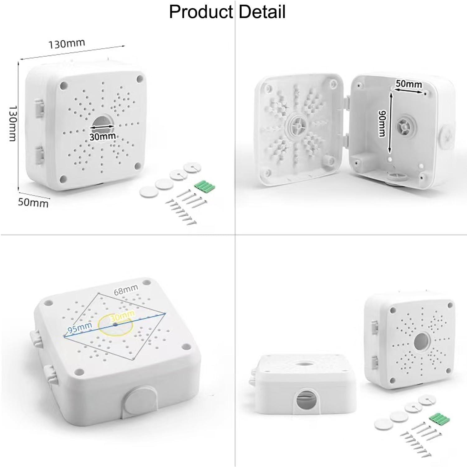 Universal Dome Camera Junction Box,Security Camera Mount Bracket,CCTV IP Surv…