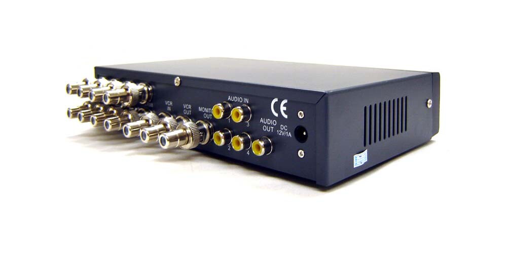 8-Channel Composite BNC RCA Video Combiner Multi-Viewer With Audio Support